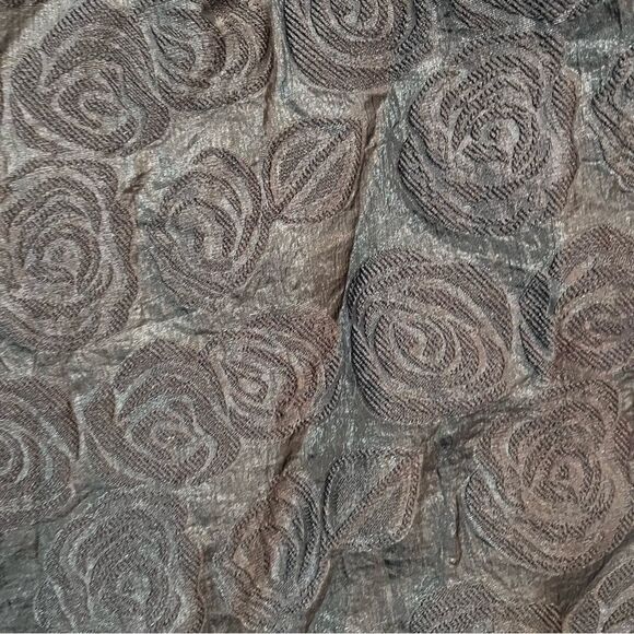 Vintage Handmade Elegant Black Floral Skirt Size S - Picture 2 of 6